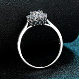 Round Cut Moissanite Diamond Classic Halo Ring