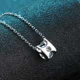 Round Cut Moissanite Diamond Classis Necklace