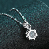 Round Cut Moissanite  Diamond Classic Pendant Necklace