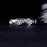 14K/18K Gold Round Cut Moissanite Diamond Classic Vintage Ring for women