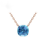 Blue Crystal Starry Sky Pendant Necklace