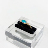 18K Gold Marquise Cut Natural Diamond Opal Ring