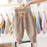 Girls Bottons Lace Tie Feet Pants Wholesale Little Girls Clothes Girls Bottons Lace Tie Feet Pants Wholesale Little Girls Clothes