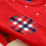Kids Unisex Christmas Snowflake Fawn Pattern Sweater Baby Boy Christmas Outfit