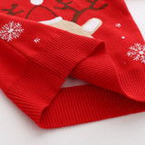 Kids Unisex Christmas Snowflake Fawn Pattern Sweater Baby Boy Christmas Outfit