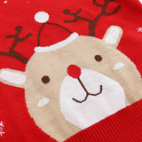 Kids Unisex Christmas Snowflake Fawn Pattern Sweater Baby Boy Christmas Outfit