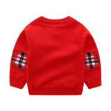 Kids Unisex Christmas Snowflake Fawn Pattern Sweater Baby Boy Christmas Outfit