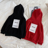 Kid Boys Letter Printed Hooded Top Wholesale Boys Clothing