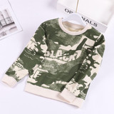 Kid Unisex Camouflage Round Neck Top Wholesale Boys Boutique Clothing