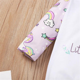 Baby Girls Unicorn Little Girl Printed Romper Wholesale Baby Boutique Items
