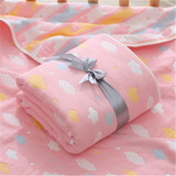 Baby Six-layer Cartoon Cotton Blanket Wholesale Boys Jeans Wholesale Baby Blankets