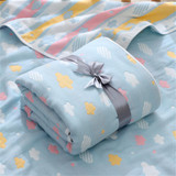 Baby Six-layer Cartoon Cotton Blanket Wholesale Boys Jeans Wholesale Baby Blankets
