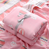 Baby Six-layer Cartoon Cotton Blanket Wholesale Boys Jeans Wholesale Baby Blankets