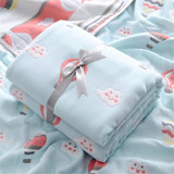 Baby Six-layer Cartoon Cotton Blanket Wholesale Boys Jeans Wholesale Baby Blankets