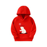Unisex Kid Cartoon Animal Pattern Hooded Top Wholesale Boys Clothes