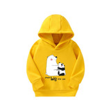 Unisex Kid Cartoon Animal Pattern Hooded Top Wholesale Boys Clothes