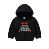 Kid Boys Radio Cartoon Pattern Hooded Top Wholesale Toddler Boy Clothes