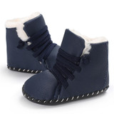 Baby Unisex PU Elastic Band Fur Boots Baby Shoes Wholesale