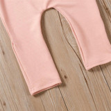 Girls Solid Off Shoulder Ruffled Jumpsuit Girls Clothes Wholesale