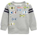 Boys Cartoon Car Park Printed Long Sleeves Top Wholesale Boys Clothing Suppliers