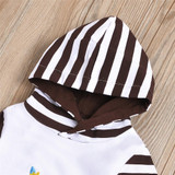 Baby Striped Thanksgiving Turkey Long Sleeve Romper Baby Clothes Wholesale Bulk