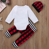 Baby Boy New To The Crew Romper Plaid Set Wholesale Baby Boutique Items