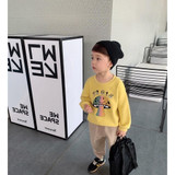 Boys Long Sleeve Mushroom Cartoon Printed Top Boy Clothes Wholesale