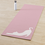 Stretching Cat - Blue & Pink - Hot Yoga Mat