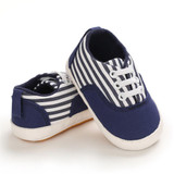 Baby Boys Solid Canvas Lace Up Sneakers Wholesale Toddler Shoes