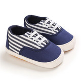 Baby Boys Solid Canvas Lace Up Sneakers Wholesale Toddler Shoes