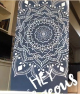 White Mandala - Hot Yoga Mat