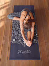 White Mandala - Hot Yoga Mat