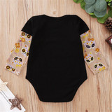 Baby Boys Letter Printed Splicing Long Sleeve Romper Cheap Bulk Baby Clothes