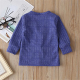 Boys Button Solid Long Sleeve Pocket Jacket