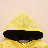 Boys Solid Dinosaur Cartoon Printed Zipper Hooded Jackets Wholesale