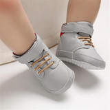Baby Boys High Top Plaid Magic Tape Sneakers Wholesale Toddler Shoes