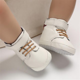 Baby Boys High Top Plaid Magic Tape Sneakers Wholesale Toddler Shoes