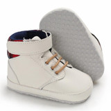 Baby Boys High Top Plaid Magic Tape Sneakers Wholesale Toddler Shoes