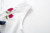 Baby Girls Embroidered Flower Watermelon Suspender Skirt