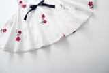 Baby Girls Embroidered Flower Watermelon Suspender Skirt