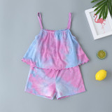 Girls Tie Dye Cami Romper