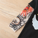Baby Boys Cartoon Letter Printed Long Sleeve Tops