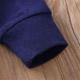 Boys Stripe Color Blocking Casual Tops