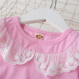 Baby Girls Ruffle Long Sleeve Floral Printed Romper Baby Clothes Suppliers