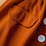 Girls Solid Color Elastic Waist Button Skirt Wholesale Girl Boutique Clothing Girls Solid Color Elastic Waist Button Skirt Wholesale Girl Boutique Clothing