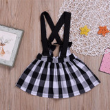 Girls Plaid Casual Suspender Skirt Wholesale Boutique Clothing For Kids Girls Plaid Casual Suspender Skirt Wholesale Boutique Clothing For Kids