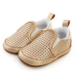 Unisex Hollow Out Slip-on Soft Solid Flats Baby Shoes Wholesale