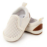 Unisex Hollow Out Slip-on Soft Solid Flats Baby Shoes Wholesale