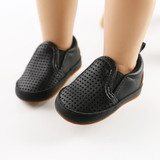 Unisex Hollow Out Slip-on Soft Solid Flats Baby Shoes Wholesale