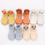 Baby Stripe Cartton Animal Sock Shoes